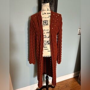 Elegant Rust Knit Sweater